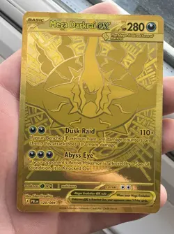 Pokemon TCG Mega Darkrai EX 120/084 Gold Hyper Rare Pitch Black English - Image 2