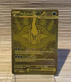 Pokemon TCG Mega Darkrai EX 120/084 Gold Hyper Rare Pitch Black English - Image 5
