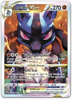 Lucario VSTAR SWSH291 - Crown Zenith ETB Black Star Promo - Pokemon Card - NM - Image 1