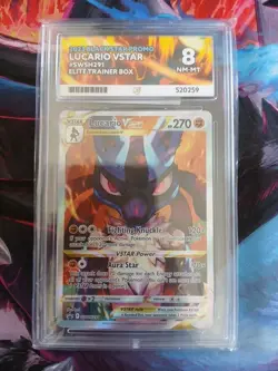 Pokemon Lucario VSTAR SWSH291 Promo Card Crown Zenith Ace 8 NM-MT English - Image 1