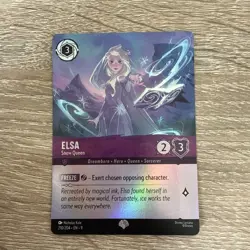 Elsa Snow Queen Holo Card 210/204 Epic Fabled Series Disney Lorcana TCG Card - Image 1