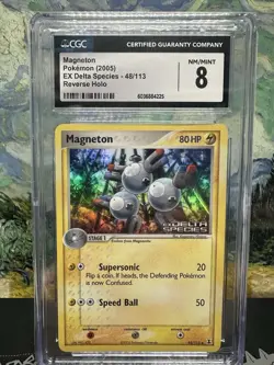 Magneton 48/113 CGC 8 Reverse Holo Ex Delta Species Pokemon Card - Image 1
