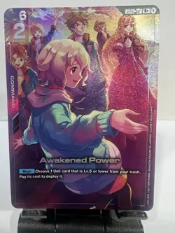 Awakened Power Alternate Art Foil - GD02-110 R+ - Gundam TCG Card Game - Image 1