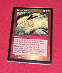 Magic the Gathering Firecat Blitz Foil Judgment Used - Image 1