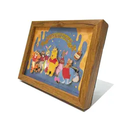 Disney Japan Frame Pin Set Winnie The Pooh Eeyore Tigger Piglet New In Package - Image 5