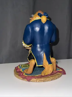 Disney THE BEAST WITH ROSE Figurine 7.5" Beauty and the Beast Figure Resin RARE - Image 3