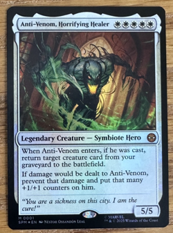 MTG Marvel Spider-Man, Anti-Venom, Horrifying Healer, Foil - Image 1