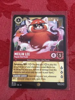 Lorcana Attack of the Vine! - Meilin Lee - Popular Red Panda - 125/204 Legendary - Image 1