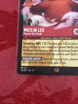 Lorcana Attack of the Vine! - Meilin Lee - Popular Red Panda - 125/204 Legendary - Image 4