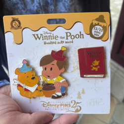 Disney Winnie the Pooh Christopher Robin Hundred Acre Wood Pin #12 in hands - Image 1