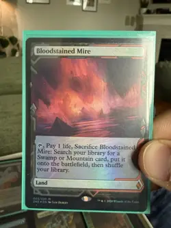 Zendikar Rising Expeditions Bloodstained Mire Foil NM Condition - Image 1