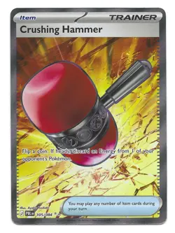 Crushing Hammer 105/084 Ultra Rare Pokemon TCG ME05: Pitch Black English NM - Image 1