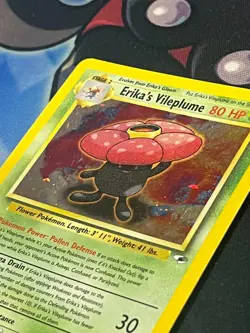 Erika's Vileplume 5/132 Gym Heroes Holo Unlimited Pokemon Card - Image 2