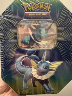 Pokemon 2019 Elemental Power Tin Vaporeon Sun&Moon + XY - Image 1