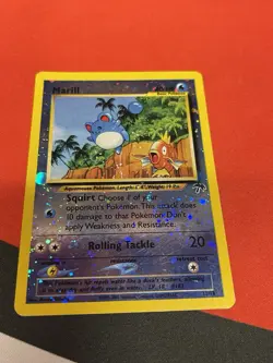 Marill 11/18 - Pokemon Southern Islands Reverse Holo Swirl (MP) - Image 3