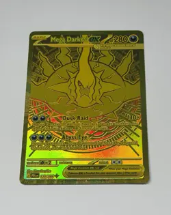 Mega Darkrai EX 120/084 Hyper Rare Gold Full Art Pokemon TCG English Pitch Black - Image 1