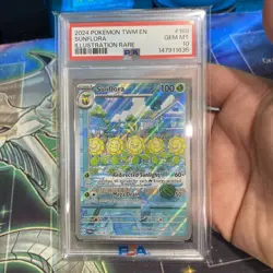 2024 Pokemon TWM EN Sunflora #169 PSA 10 Gem Mint Illustration Rare - Image 1