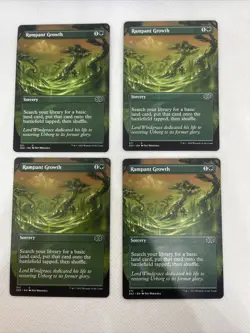 MTG 4x Rampant Growth (Borderless) Double Masters 2022 Regular LP FREE SHIPPING - Image 1