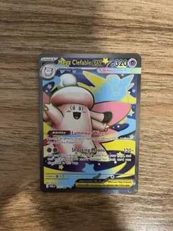 Mega Clefable EX 103/088 Perfect Order Secret Rare Full Art Holo English 320HP - Image 3