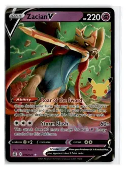 Pokemon - Zacian V - Celebrations - 016/025 - Full Art holo- Ultra Rare - Image 1