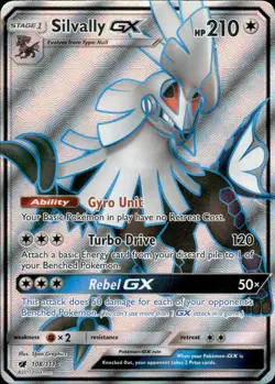 Silvally GX 108/111 Ultra Rare Crimson Invasion Pokemon Heavily Played - Image 1