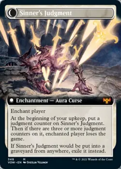 Extended Art FAITHBOUND JUDGE mtg NM Innistrad: Crimson Vow Mythic - Image 2