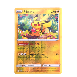 Pokemon TCG: Lost Origin-Sword & Shield | Pikachu 052/196 (SWSH11) Reverse Holo - Image 1