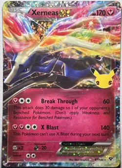 Xerneas EX Classic Collection Celebrations: Classic Collection 97/146 NM Pokemon - Image 1