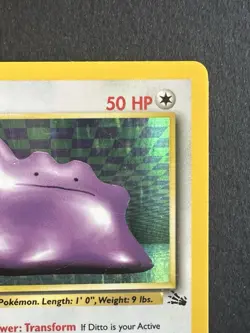 1999 Pokemon Fossil Ditto 3/62 | Holo Rare Vintage WOTC TCG | MP - Image 4