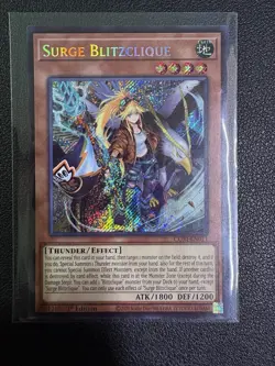 Yugioh Surge Blitzclique CORI-EN011 Secret Rare 1st Edition NM - Image 1