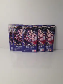 Lot 5x One Piece OP14 THE AZURE SEA’S SEVEN Blister Packs Sealed - Image 1