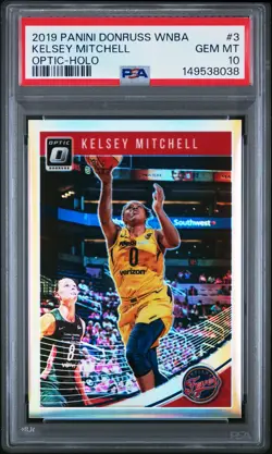 2019 PANINI DONRUSS WNBA OPTIC-HOLO #3 KELSEY MITCHELL PSA 10 - Image 1