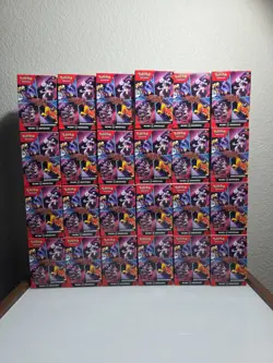 LOT OF 24 POKEMON TCG SV DESTINED RIVALS *EMPTY* BOOSTER BUNDLES - Image 1