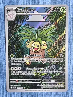 Pokemon TCG Mega Evoultion Exeggutor 135/132 Illustration Rare Card Near Mint - Image 1