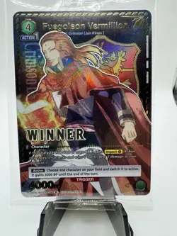 Union Arena Winner Card Fuegoleon Vermillion R UEPR/BCV-1-039 English SEALED - Image 1
