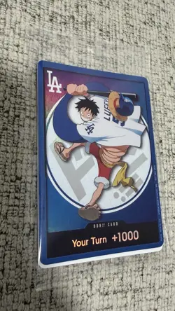 2026 One Piece Promo Dodgers One Piece Night Monkey D Luffy Don Card Sealed NEW - Image 4