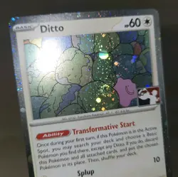 FART WHOLE SWIRL🌀💫 Ditto Pokemon Prize Pack Promo Pokemon Card Play Stamp 132 - Image 1