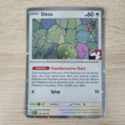 FART WHOLE SWIRL🌀💫 Ditto Pokemon Prize Pack Promo Pokemon Card Play Stamp 132 - Image 2