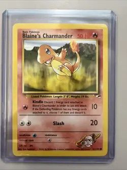 Pokemon Card Blaine's Charmander 061/132 Gym Heroes Regular - Image 1