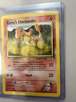 Pokemon Card Blaine's Charmander 061/132 Gym Heroes Regular - Image 5