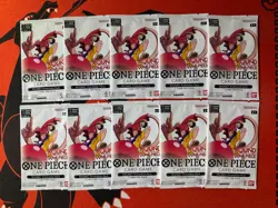 Round 1 x One Piece Card Game Promo (ENGLISH) 10 SEALED PACKS in hand. - Image 1