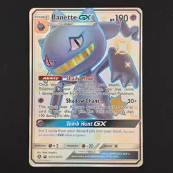 Pokemon TCG Card Banette GX SV61/SV94 Hidden Fates Shiny Vault Holo - NM - Image 1