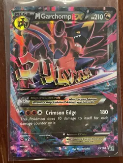 Pokemon M Garchomp EX Promo Holo Card XY168 XY Set Mega Dragon 210 DMG - Image 1