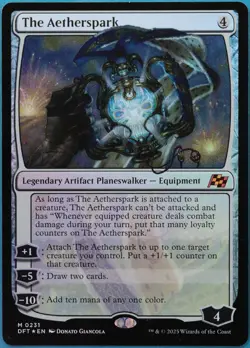 The Aetherspark (231) FOIL Aetherdrift NM Mythic Rare CARD (522294) ABUGames - Image 1