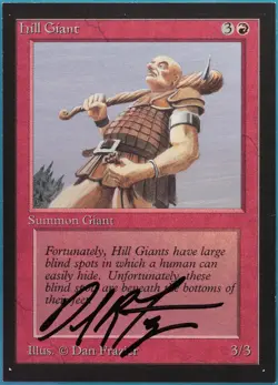 Hill Giant Collectors' Edition - International NM SIGNED CARD (387731) ABUGames - Image 1
