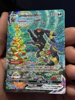 Umbreon VMAX Alternate Art Secret (Christmas Holiday Custom Card) Evolving Skies - Image 1