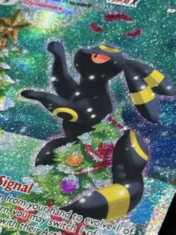 Umbreon VMAX Alternate Art Secret (Christmas Holiday Custom Card) Evolving Skies - Image 4