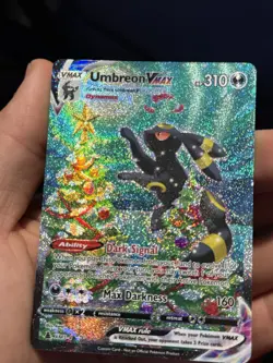 Umbreon VMAX Alternate Art Secret (Christmas Holiday Custom Card) Evolving Skies - Image 5