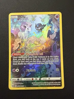 Mew Pokemon TCG SWSH: Crown Zenith Galarian Gallery GG10/GG70 Ultra Rare - Image 1