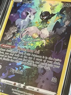 Mew GG10/GG70 Crown Zenith Galarian Gallery 2023 Pokemon TCG Ace 9 Grade Mint - Image 3